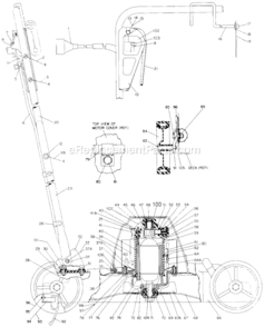 Page A Diagram and Parts List for 8008 Type 6 Black and Decker Lawn Mower
